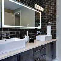 MSI Nero Marquina 3x6 Glass Tile — surface detail in natural tonality