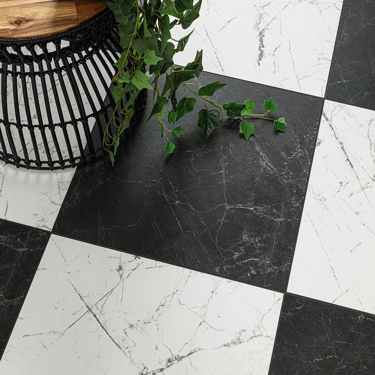 MSI Quadre Nerova Duo Luxury Vinyl Tile Flooring — room scene