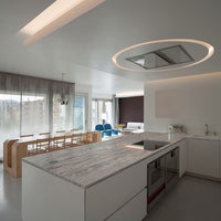 MSI New River White Granite — surface detail in white tonality