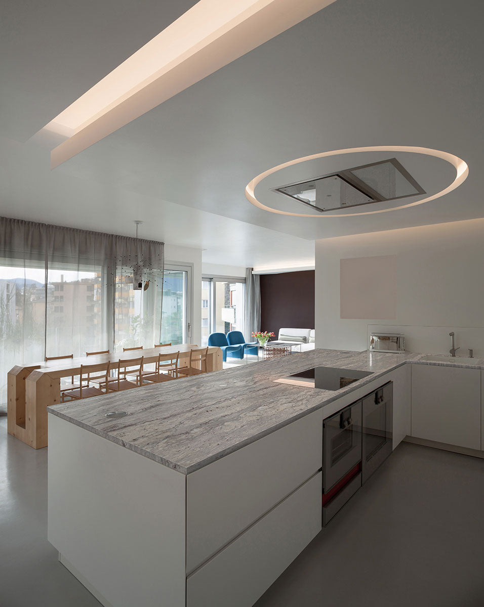 MSI New River White - Granite Island Countertop