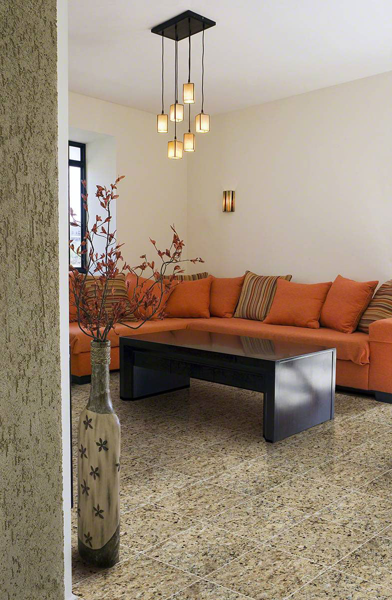 MSI New Venetian Gold Granite room scene