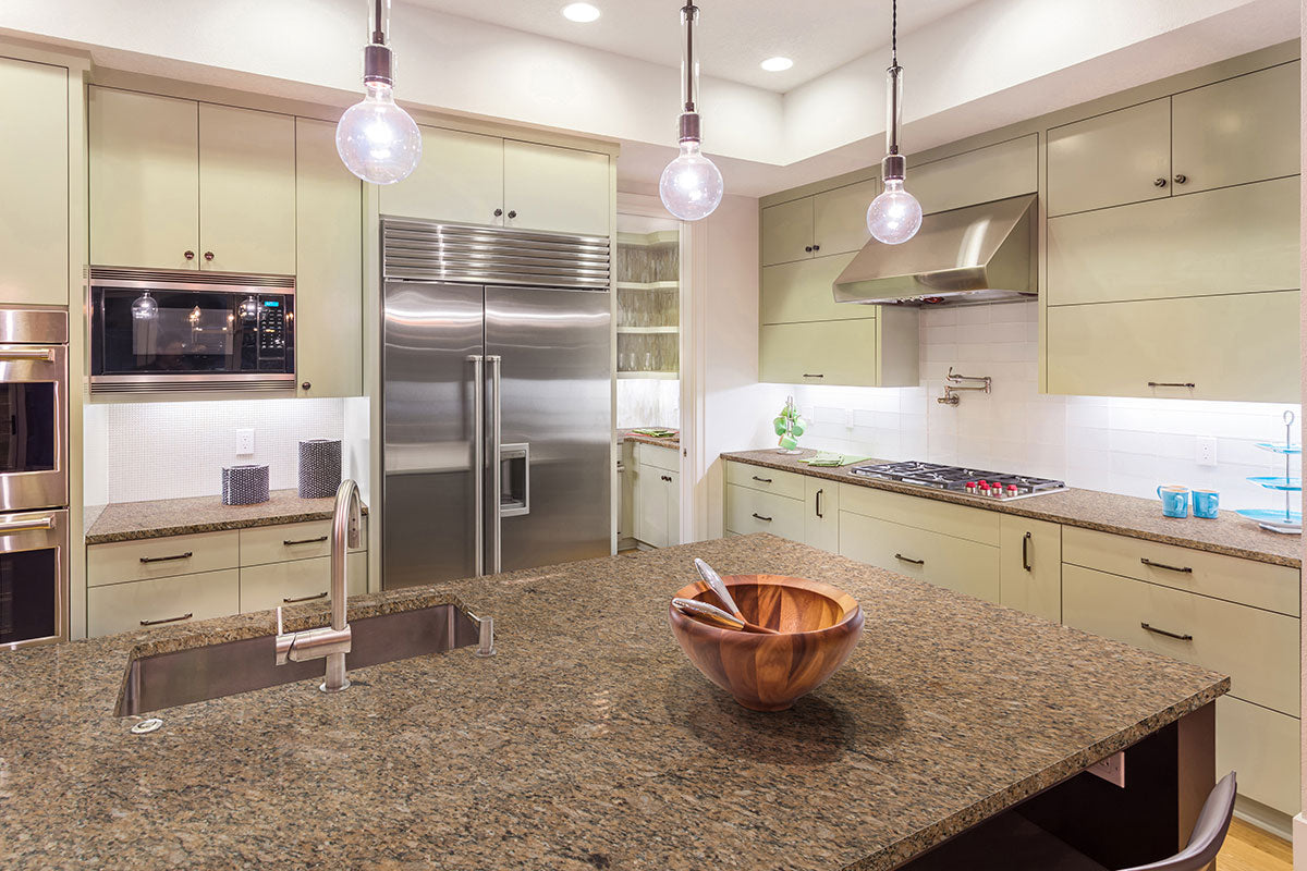 MSI New Venetian Gold Granite room scene
