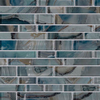 MSI Night Sky Interlocking 8mm — Glass Mosaic Tile mesh-mounted for designer installs
