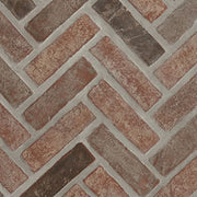 Noble Red Reclaimed Clay Brick - Herringbone (2.25 x 7.5)