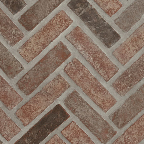 MSI Noble Red&reg; Reclaimed Clay Brick - Herringbone