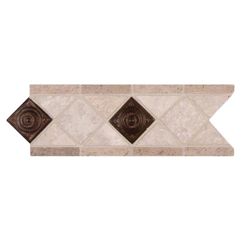 MSI Noce Chiaro Copper Scudo Listello — Tile Trim in copper tonality