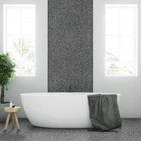 MSI Noir Ash Mini Pebble Tile — surface detail in natural tonality
