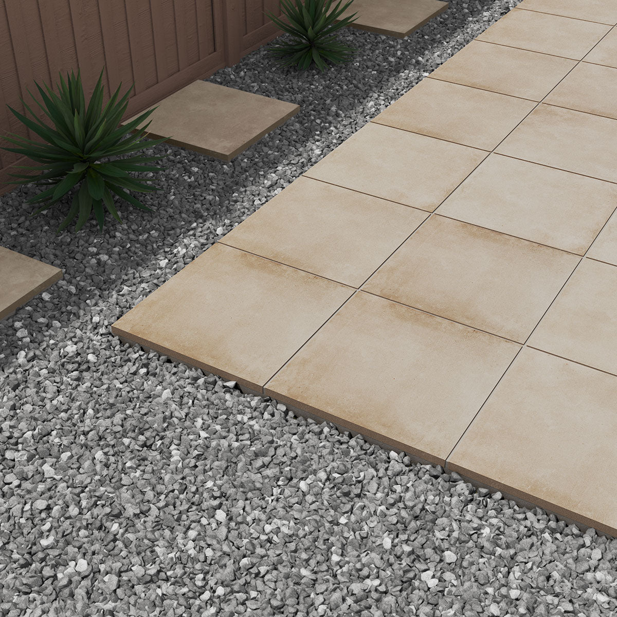 MSI Nolitan Sand Porcelain Paver — surface detail in sand tonality