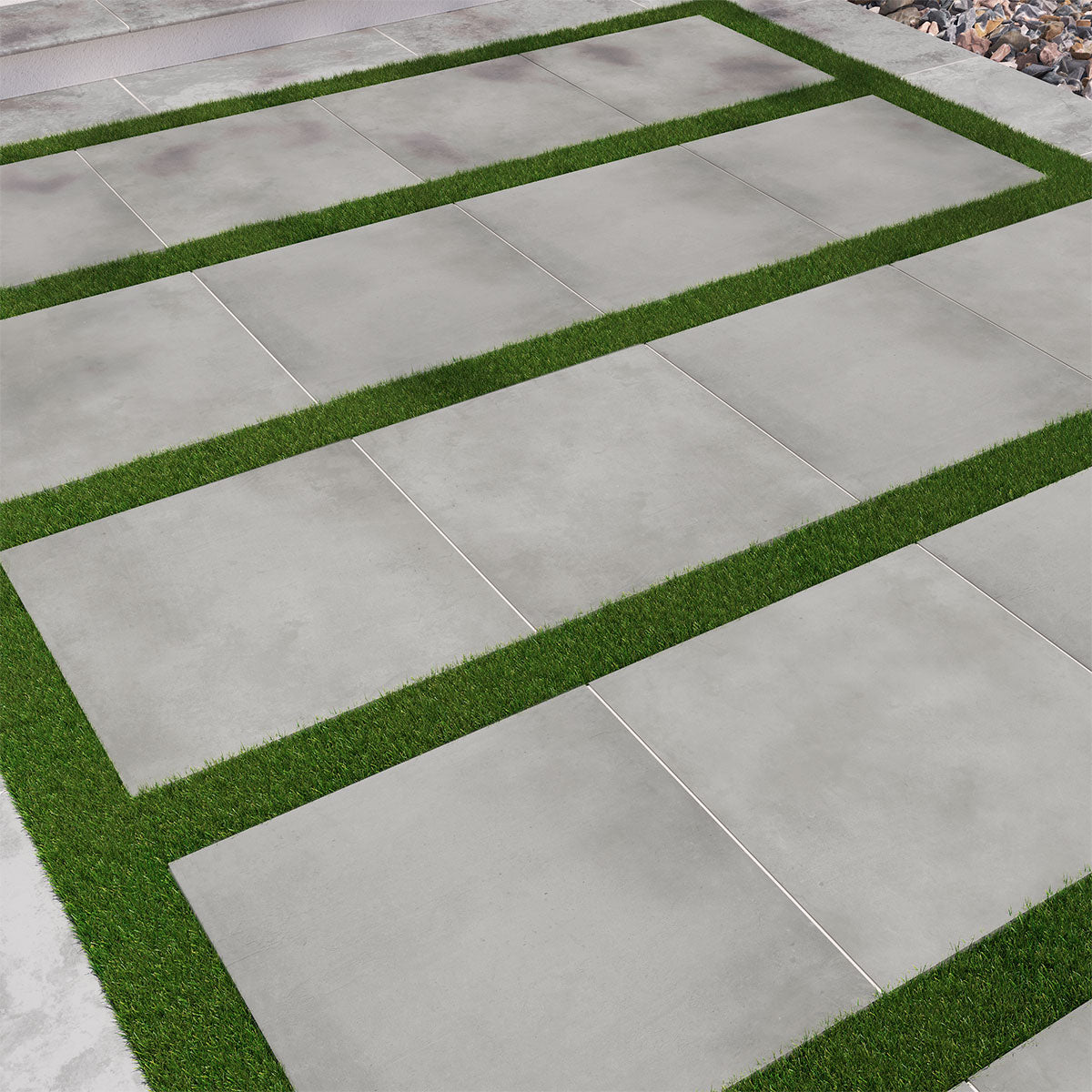 MSI Nolitan Smoke Porcelain Paver — surface detail in natural tonality