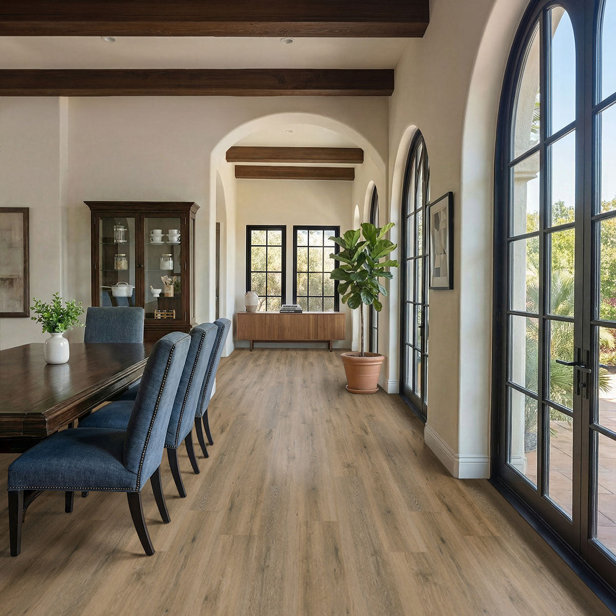 MSI Nove Hatfield Luxury Vinyl Plank Flooring — surface detail in natural tonality