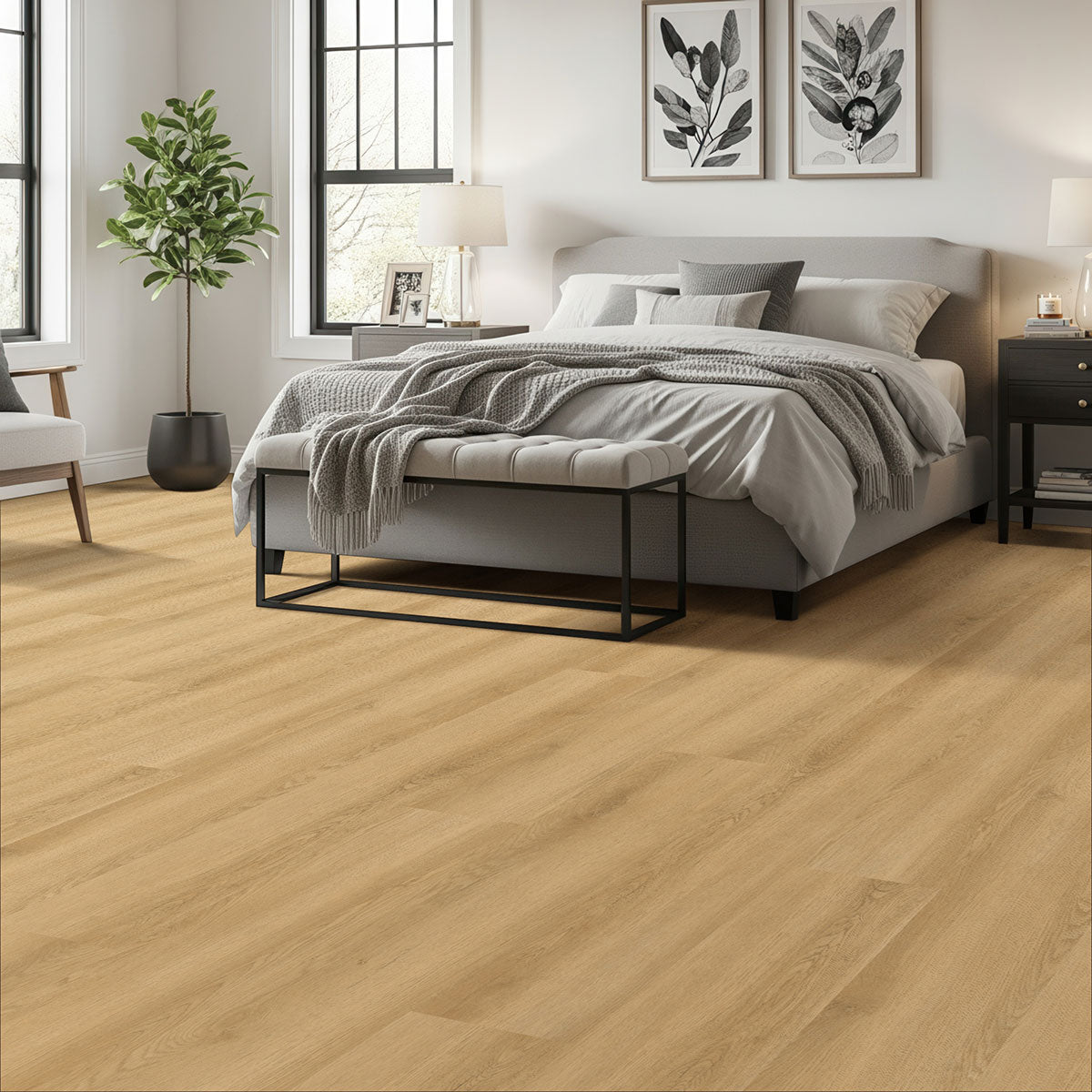 MSI Nove Hyde Haven Luxury Vinyl Plank Flooring — surface detail in natural tonality