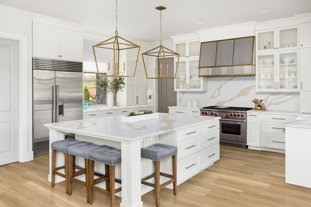 MSI Nove Plus Bayhill Blonde Luxury Vinyl Plank Flooring — surface detail in blonde tonality
