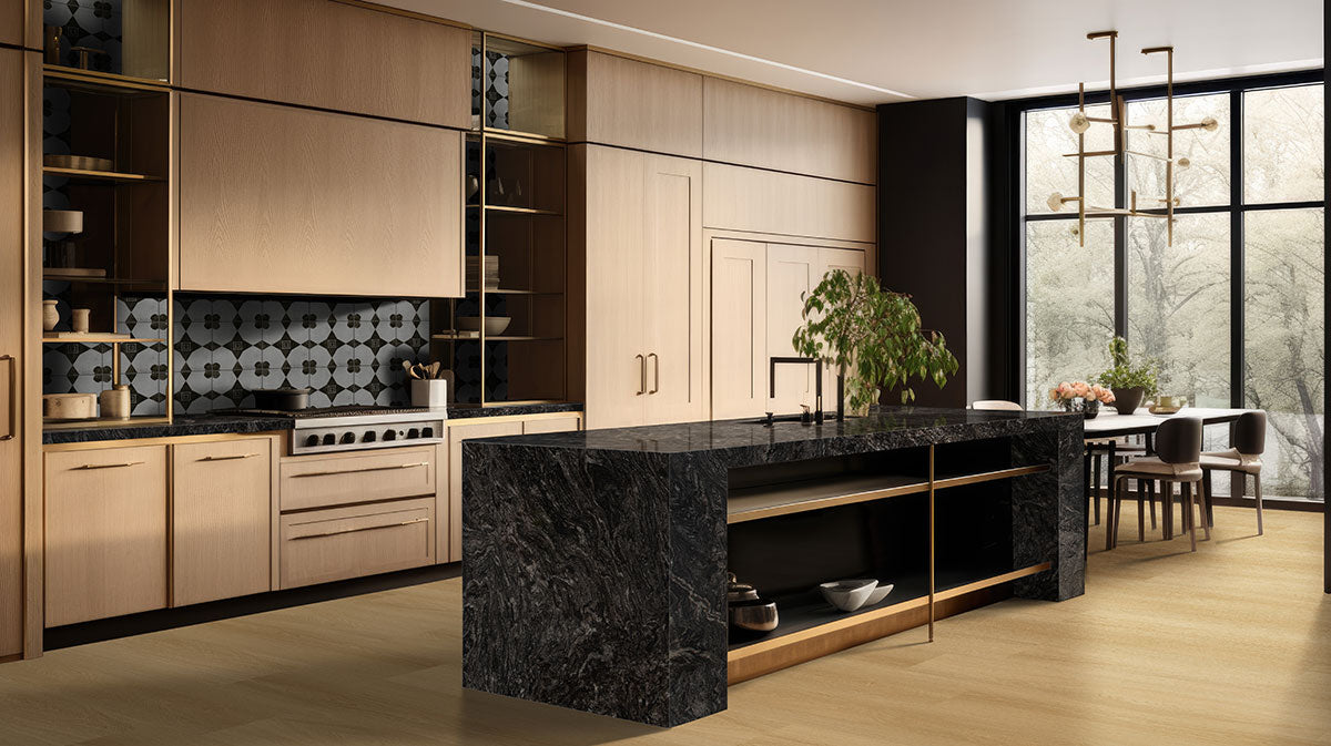 MSI Nove Plus Bayside Buff Luxury Vinyl Plank Flooring — surface detail in natural tonality