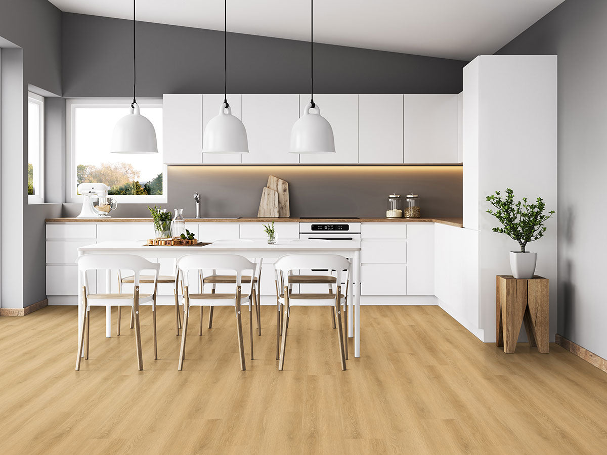 MSI Nove Plus Hyde Haven Luxury Vinyl Plank Flooring — surface detail in natural tonality