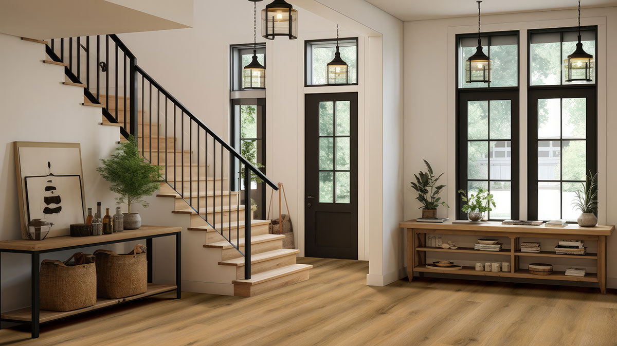 MSI Nove Plus Scandi Luxury Vinyl Plank Flooring — surface detail in natural tonality