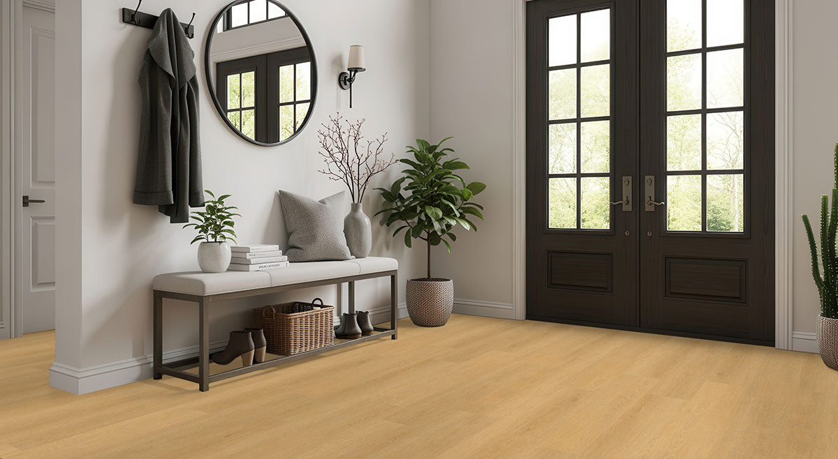 MSI Nove Selbourne Luxury Vinyl Plank Flooring — surface detail in natural tonality