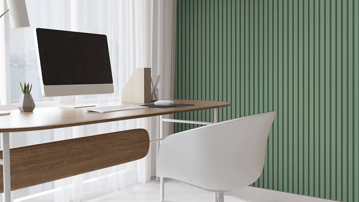 MSI Jade Acoustic Wood Slat Panel — room scene