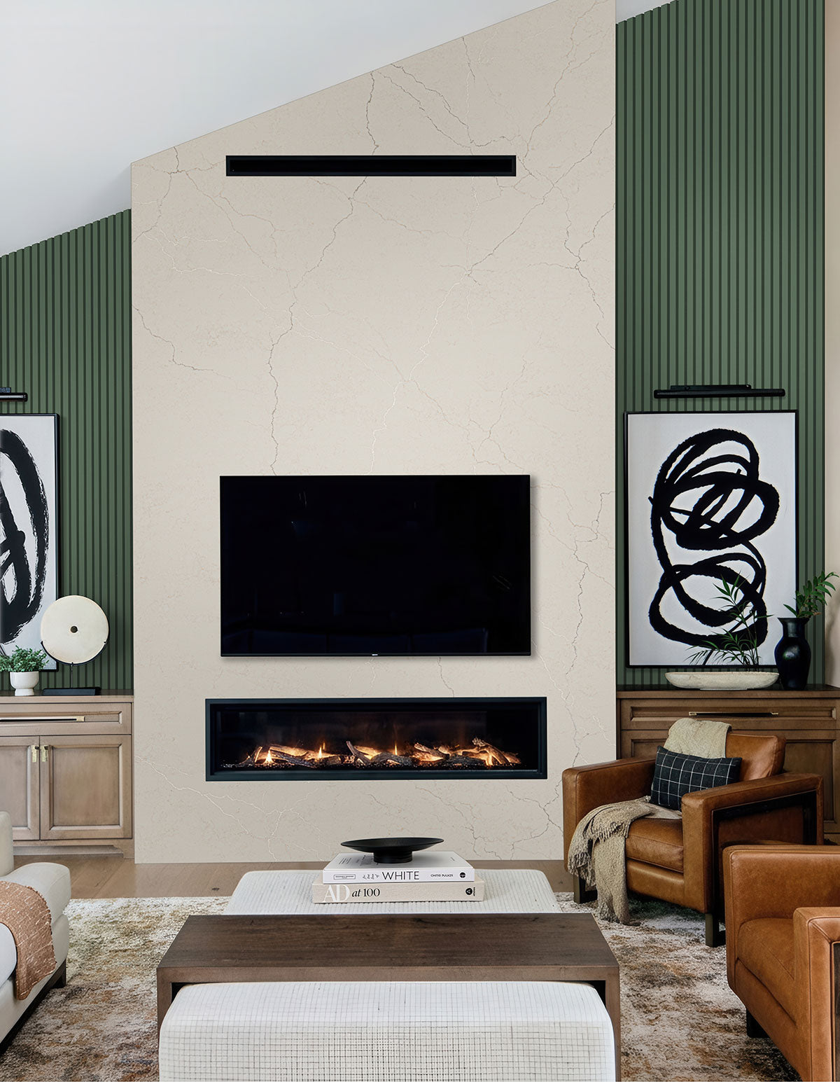 MSI Jade Acoustic Wood Slat Panel — room scene