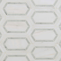 MSI Bianco Dolomite Pavilion Marble Picket Tile — Natural Stone Mosaic