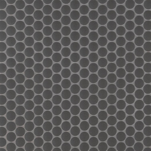 MSI Domino Penny Round Nero Matte Tile