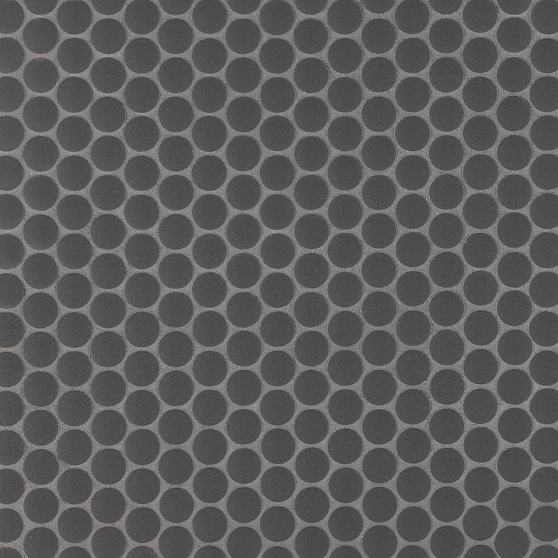 MSI Domino Penny Round Nero Matte Tile — Porcelain Wall Tile