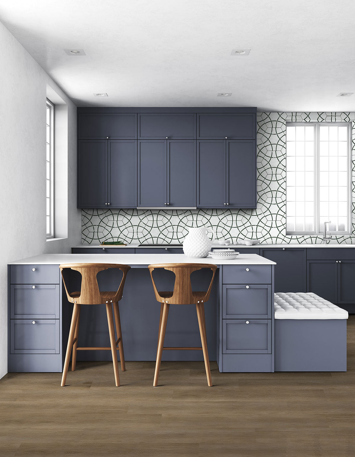 MSI Geoglam Midnight Porcelain Tile — surface detail in natural tonality