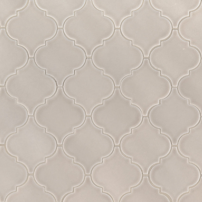 MSI Highland Park Portico Pearl Arabesque Tile — Porcelain Wall Tile in pearl tonality