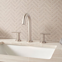 MSI Highland Park Portico Pearl Herringbone Tile — surface detail in pearl tonality