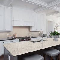 MSI Highland Park Portico Pearl Herringbone Tile — surface detail in pearl tonality