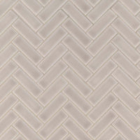 MSI Highland Park Portico Pearl Herringbone Tile — Porcelain Wall Tile in pearl tonality