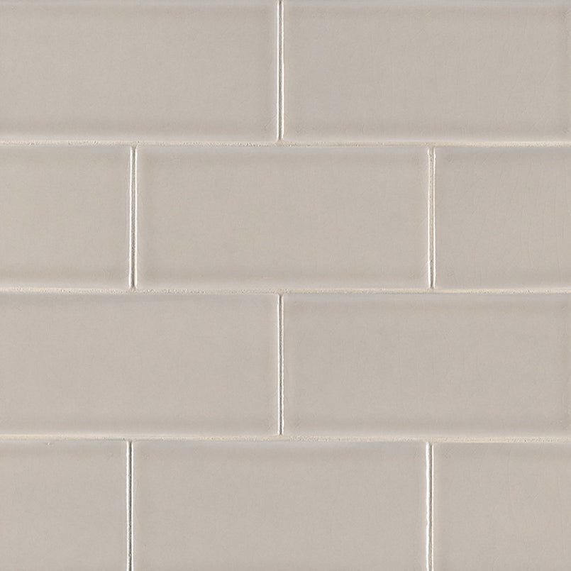 MSI Highland Park Portico Pearl Subway Tile 3x6 — Porcelain Wall Tile in pearl tonality