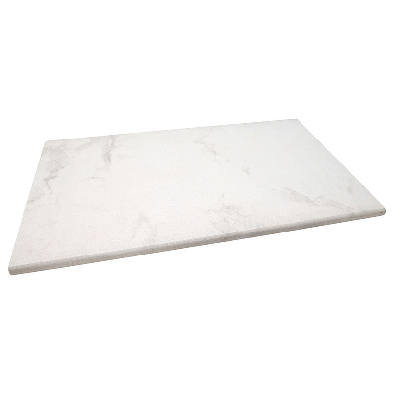 MSI Praia Carrara Porcelain Coping — Pool Coping double-bullnose quarried marble pool edge
