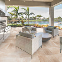 MSI Praia Crema Porcelain Paver — surface detail in natural tonality