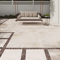 MSI Praia Crema Porcelain Paver — surface detail in natural tonality