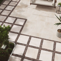 MSI Praia Crema Porcelain Paver — surface detail in natural tonality