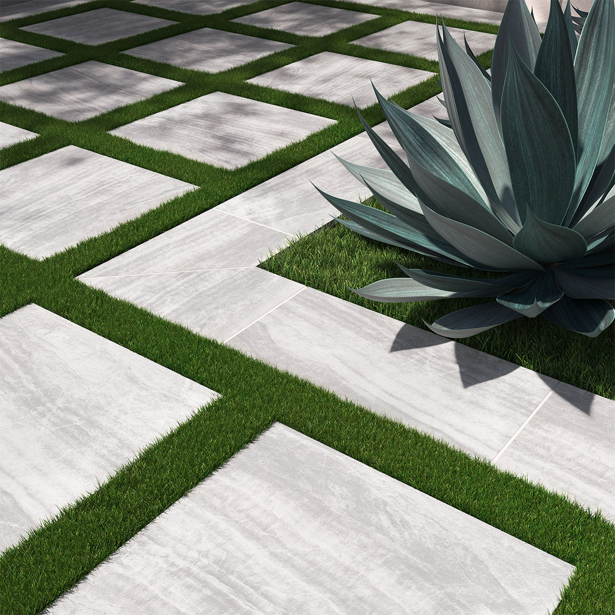 MSI Praia Grey Porcelain Paver — surface detail in grey tonality