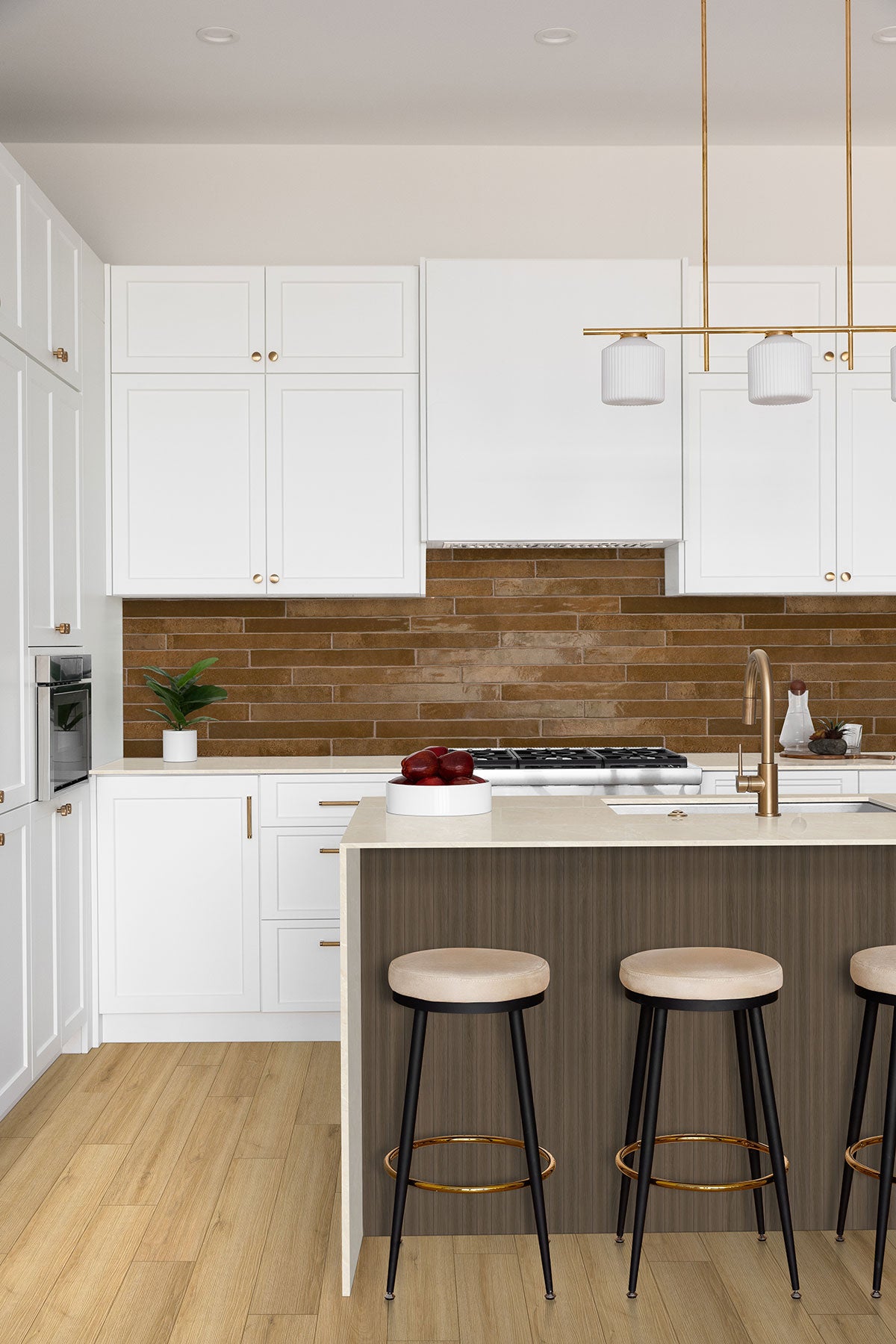 MSI Prescott Amber Forrester Luxury Vinyl Plank Flooring — surface detail in amber tonality