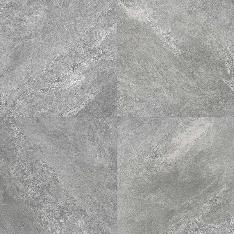 MSI Quarzo Gray Porcelain Paver in gray tonality 20mm exterior porcelain paver freeze-thaw stable