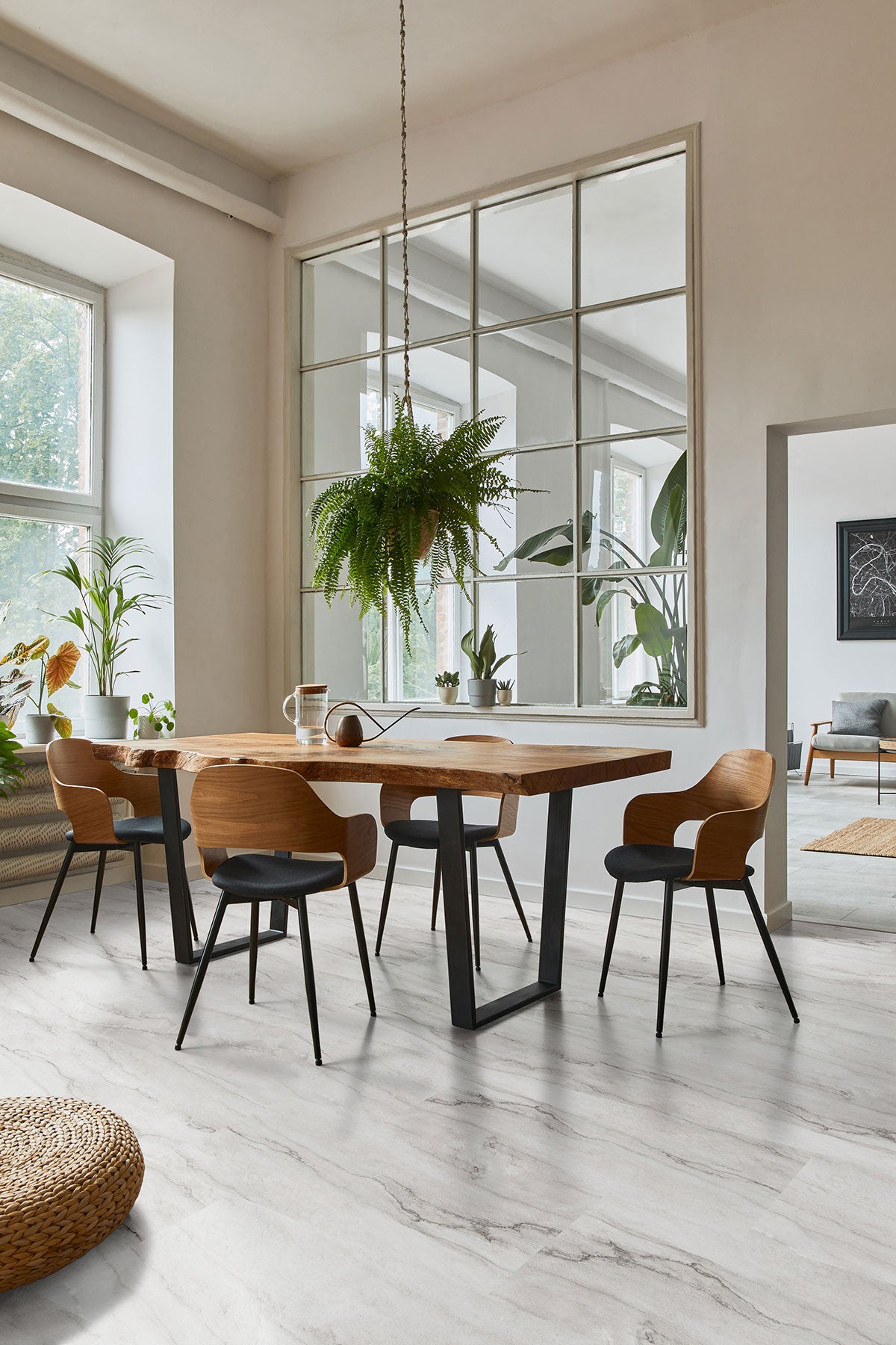 MSI XL Trecento Quarzo Taj Luxury Vinyl Tile Flooring — surface detail in natural tonality