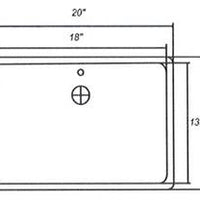 MSI White Rectangle 2015 Sinks — surface detail in white tonality
