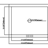 MSI White Rect 2015 Flat Sinks — surface detail in white tonality