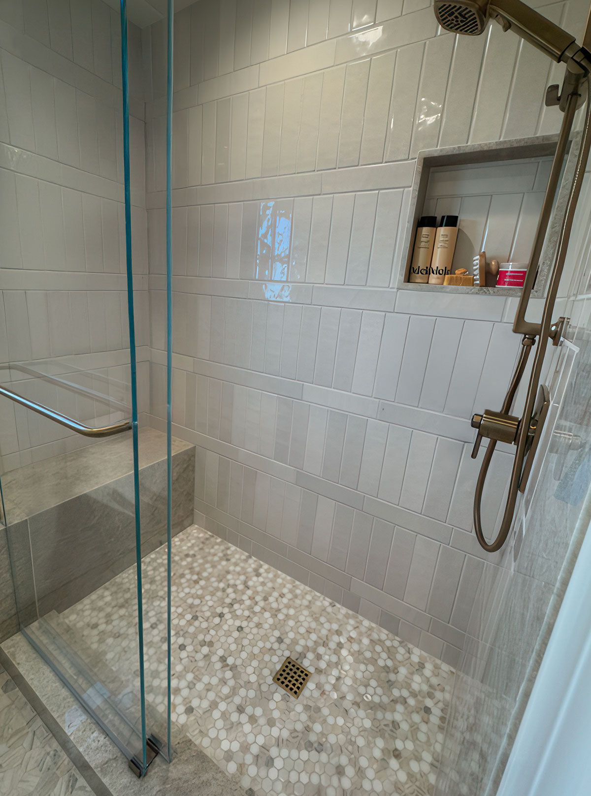 MSI Renzo Dove Ceramic Tile 3x12 — surface detail in natural tonality