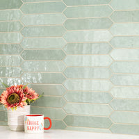 MSI Renzo Jade Picket Wall Tile 2.5x13 — surface detail in natural tonality