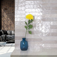 MSI Renzo Sterling Ceramic Picket Tile 2.5x13 — surface detail in natural tonality