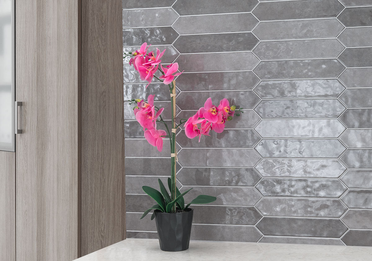 MSI Renzo Storm Ceramic Picket Tile 2.5x13 — surface detail in natural tonality