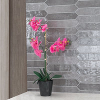MSI Renzo Storm Ceramic Picket Tile 2.5x13 — surface detail in natural tonality