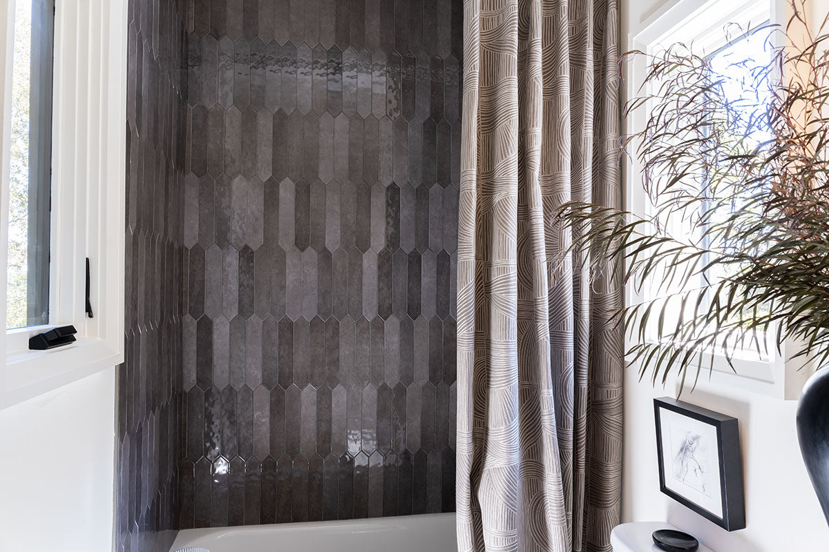 MSI Renzo Storm Ceramic Picket Tile 2.5x13 — surface detail in natural tonality