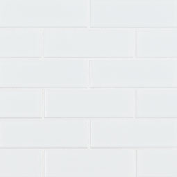 Retro Brick Bianco White Tile (2 x 6)
