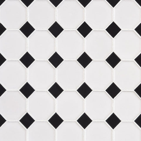 MSI Domino Retro Bianco Glossy Octagon Tile