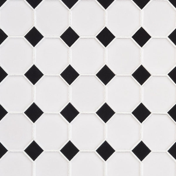 MSI Domino Retro Bianco Glossy Octagon Tile
